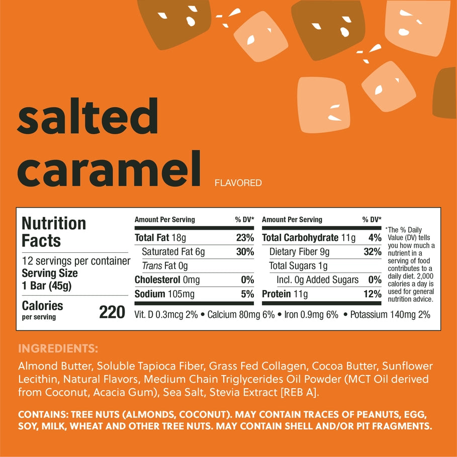 Perfect Keto - Salted Caramel Collagen Bar