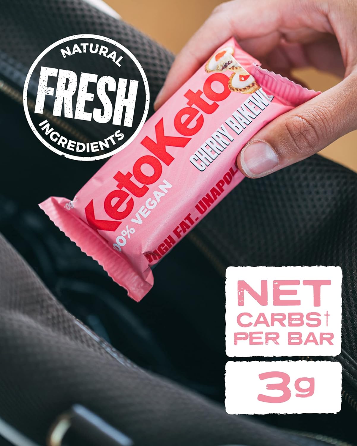 KetoKeto Cherry Bakewell Bar