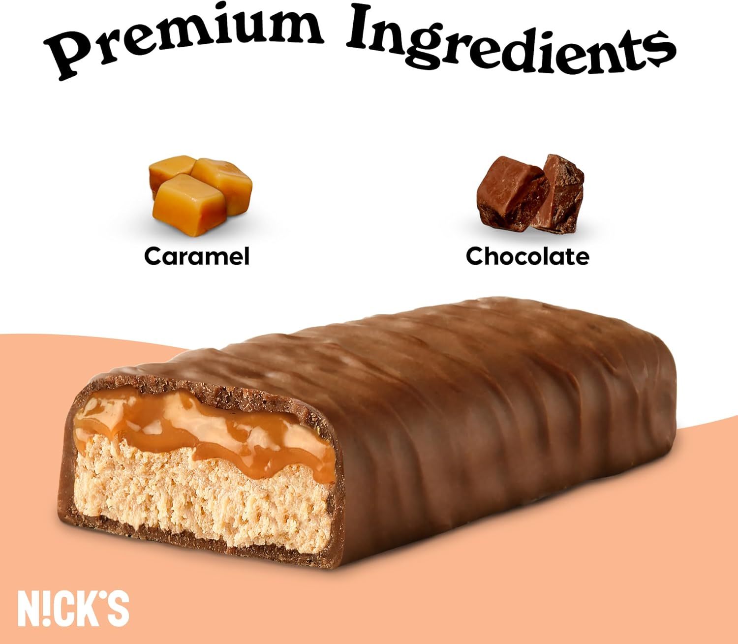NICK'S - Protein Bar Caramel Chocolate