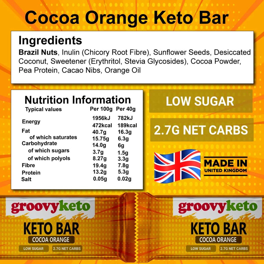 Cocoa Orange Keto Bar - Groovy Keto