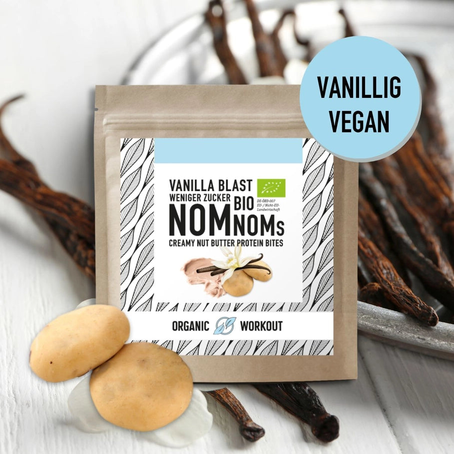 Vanilla Blast Nomnoms Bites - Organic Workout