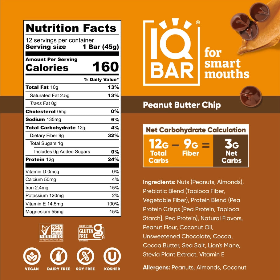 IQ Keto Bar Peanut Butter
