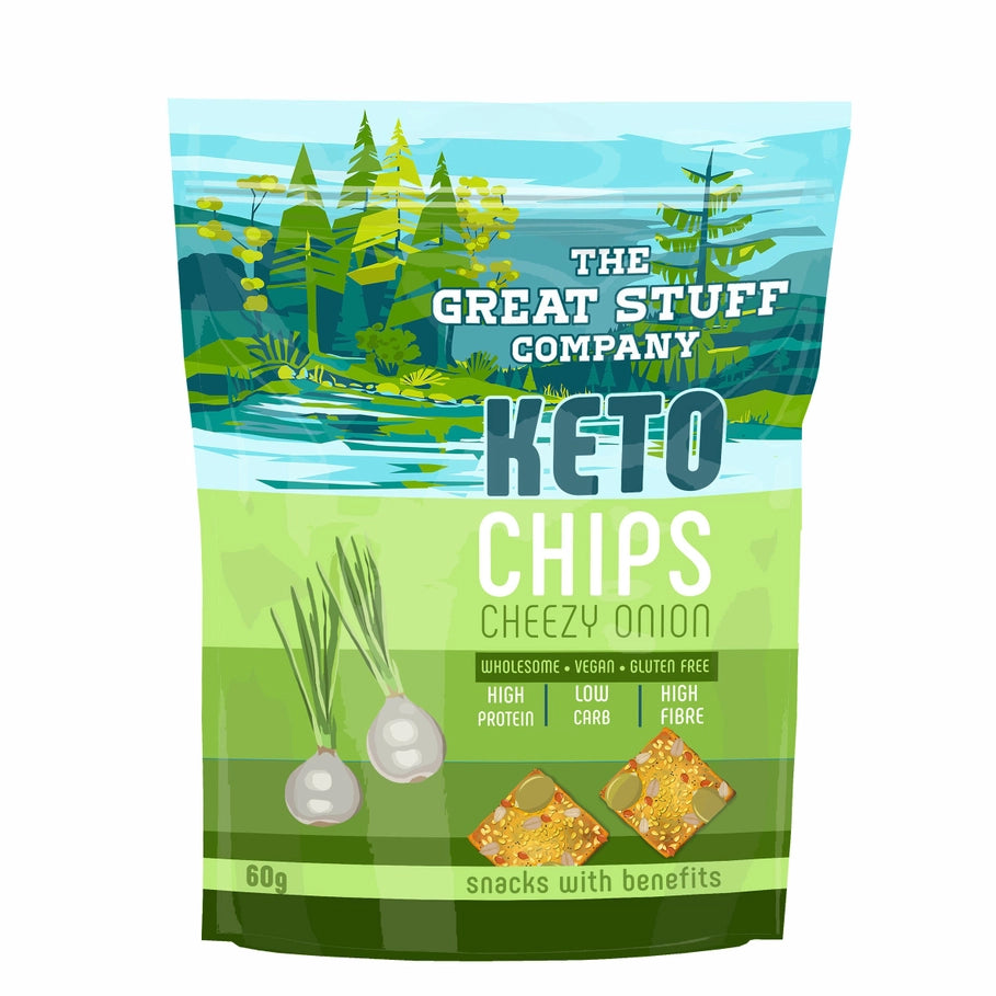 Keto Chips - Cheesy Onion - The Great Stuff Company