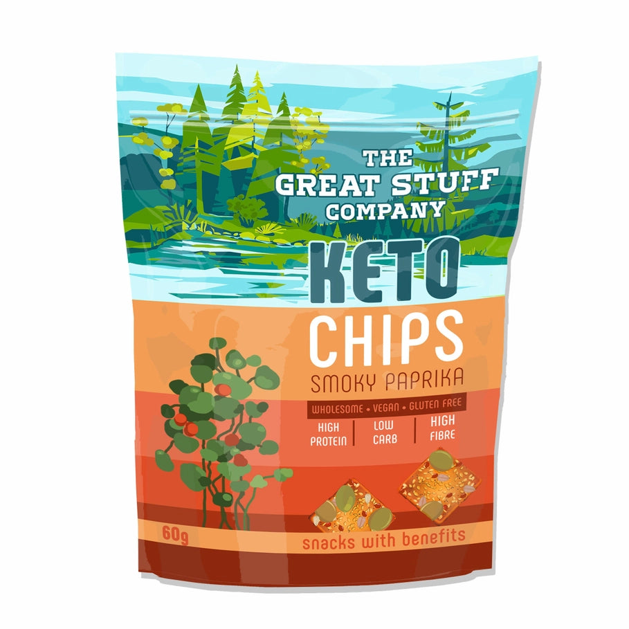Keto Chips - Smoky Paprika - The Great Stuff Company