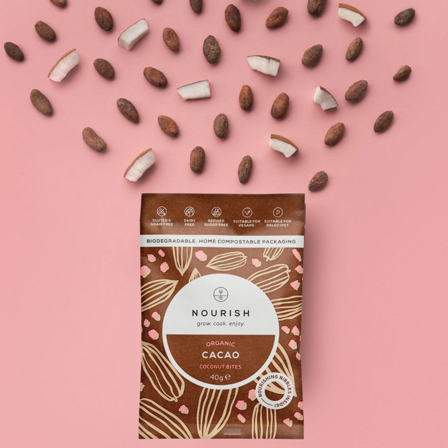 Nourish – Bio-Kakao-Kokosnuss-Häppchen