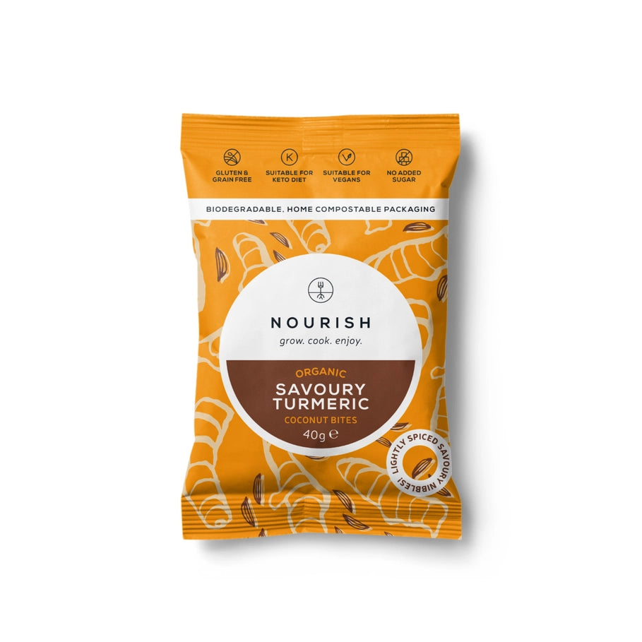 Nourish - Organic Savoury Turmeric Coconut Bites