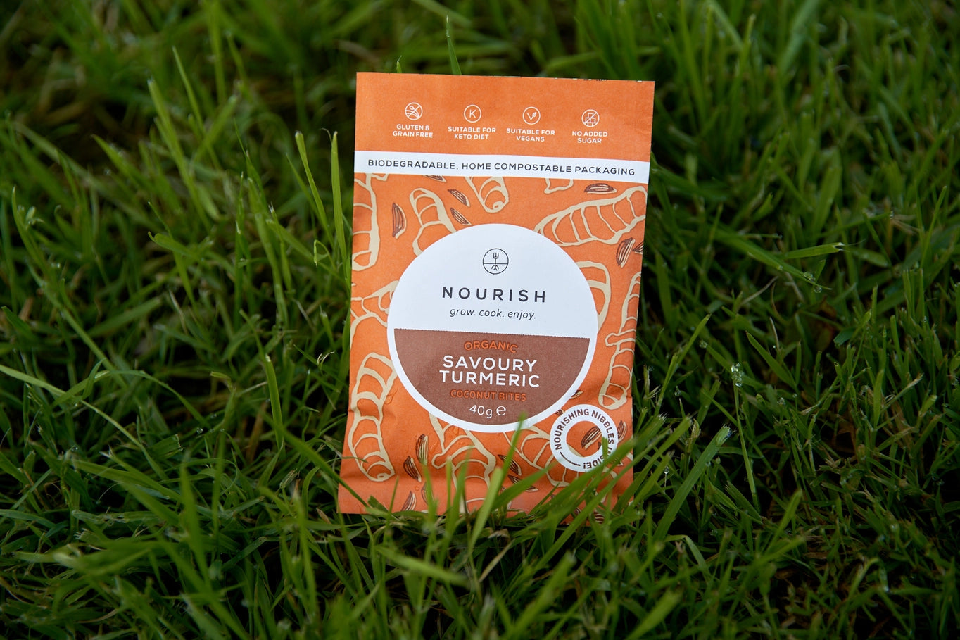 Nourish - Organic Savoury Turmeric Coconut Bites