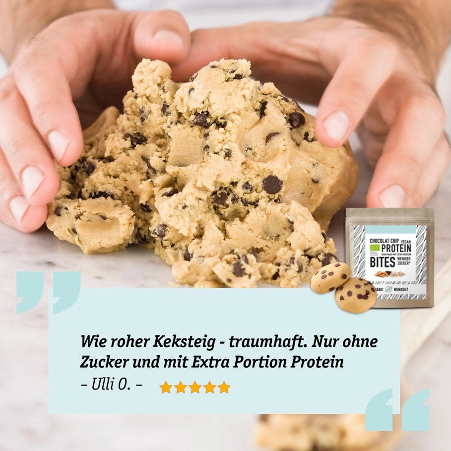Cookie Dough Chocolate Chip Bites - Organic Workout