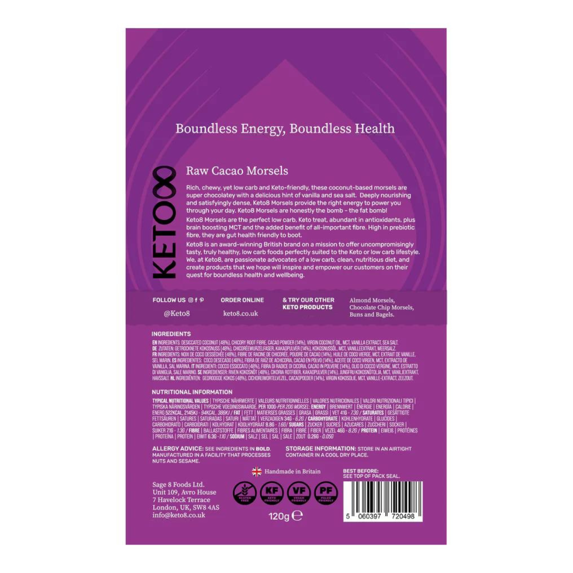 Keto Raw Cacao Morsels