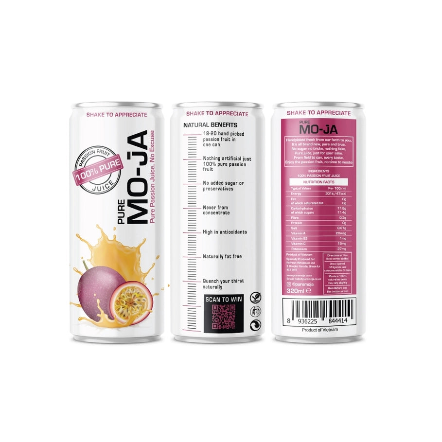 Pure Mo-Ja - 100% Pure Passion Fruit Juice