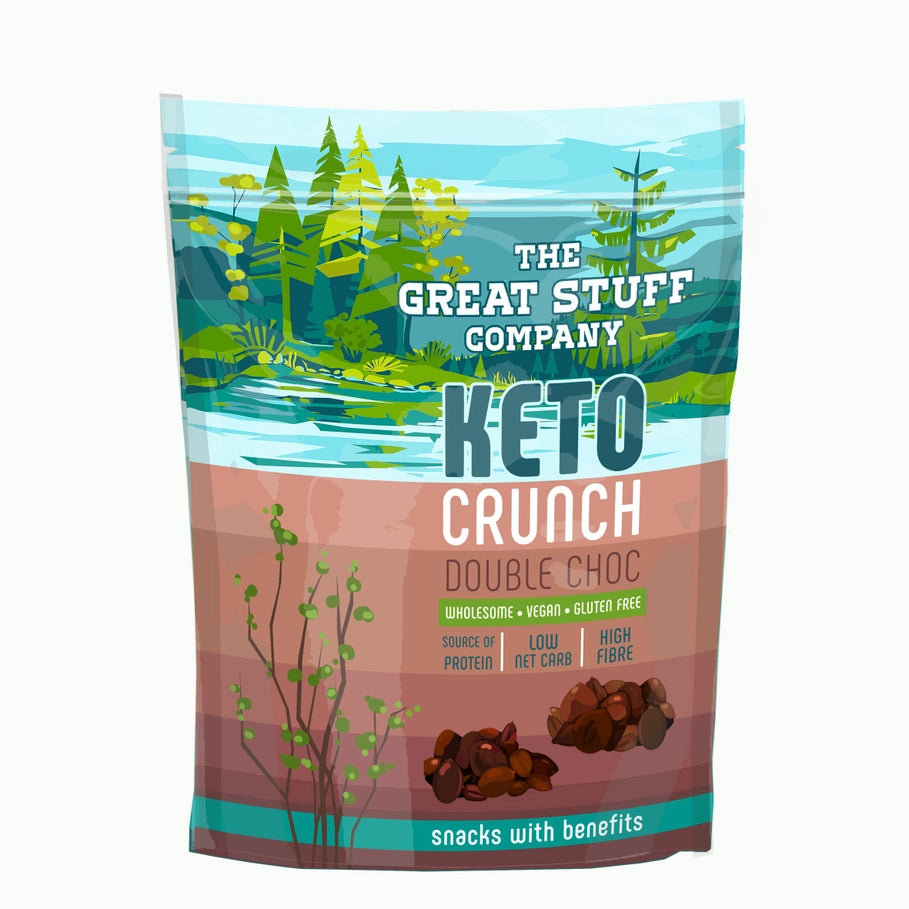 Keto Crunch - Double Choc with Hazel Nuts - The Great Stuff Company