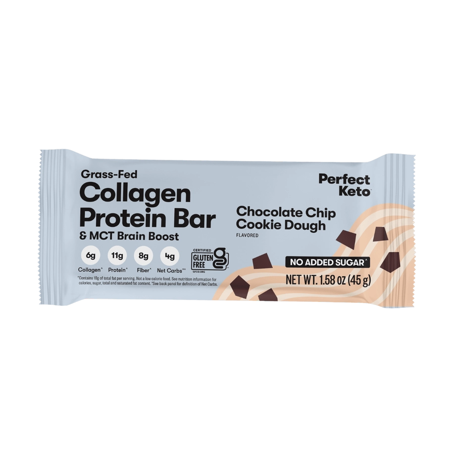 Perfect Keto - Chocolate Chip Cookie Dough Collagen Bar