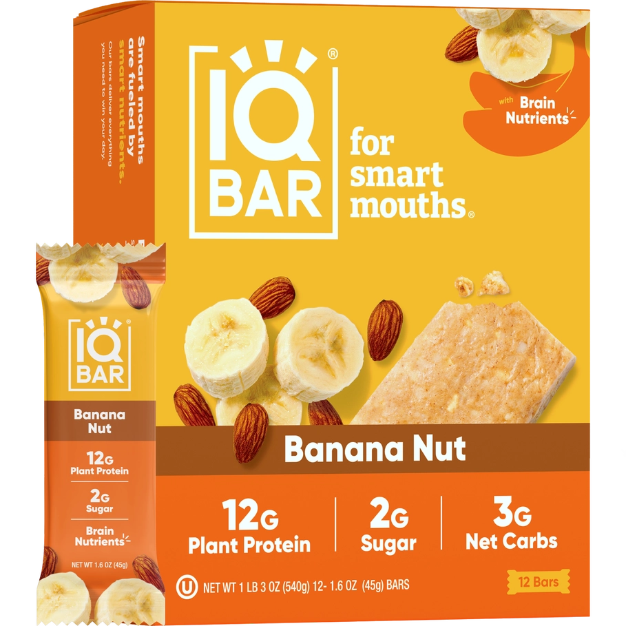 IQ Bar Banana Nut Keto Vegan