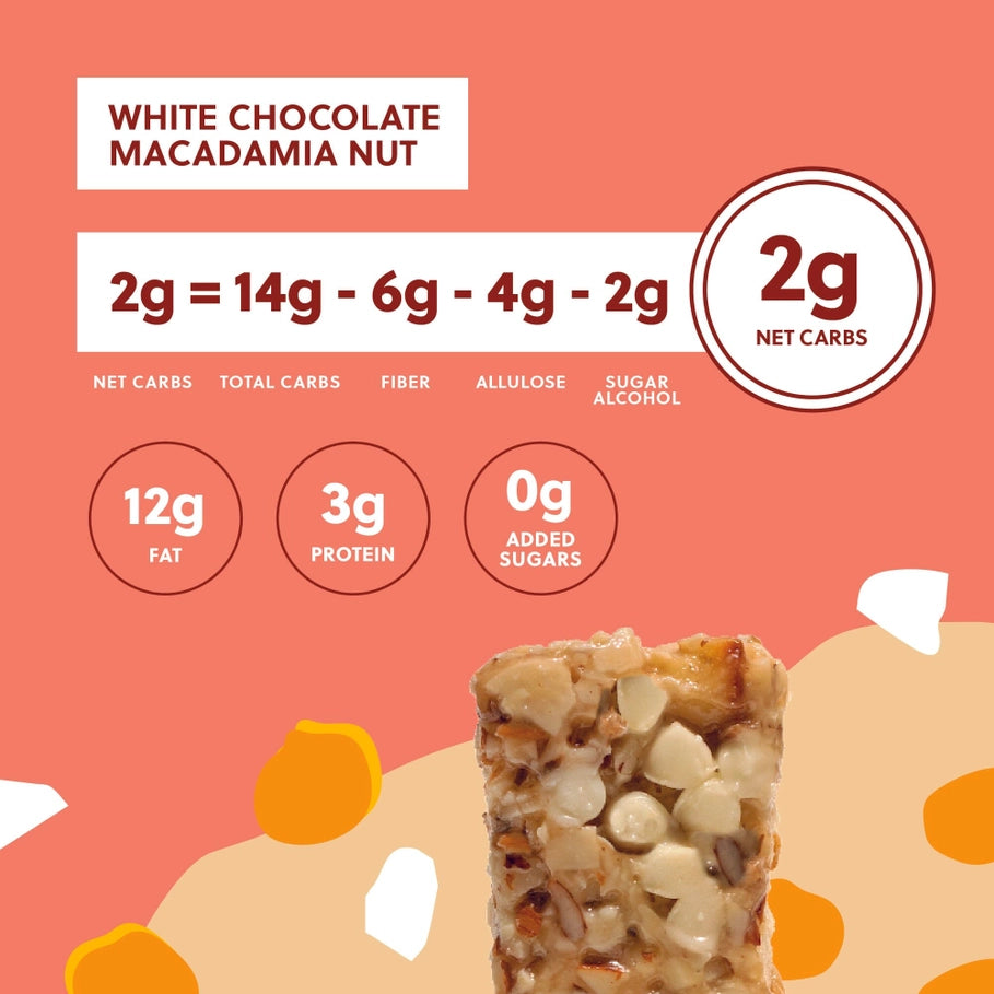 Perfect Keto - Nola Bar (White Choc Macadamia Nut)