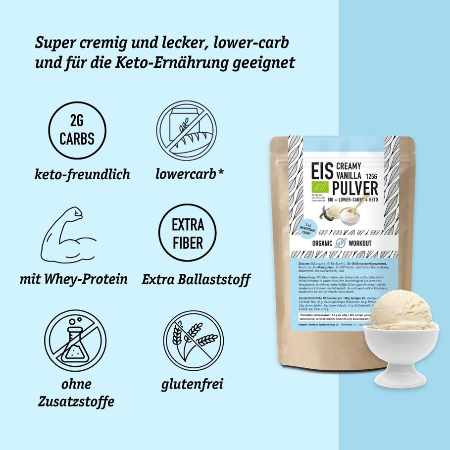 Vanilla Ice Cream Powder - Organic Workout