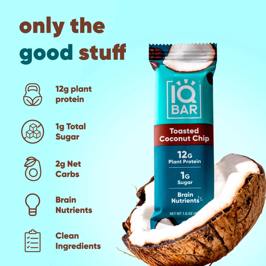 IQBAR Toasted Coconut Keto Protein Bar