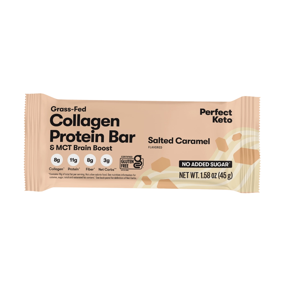 Perfect Keto - Salted Caramel Collagen Bar