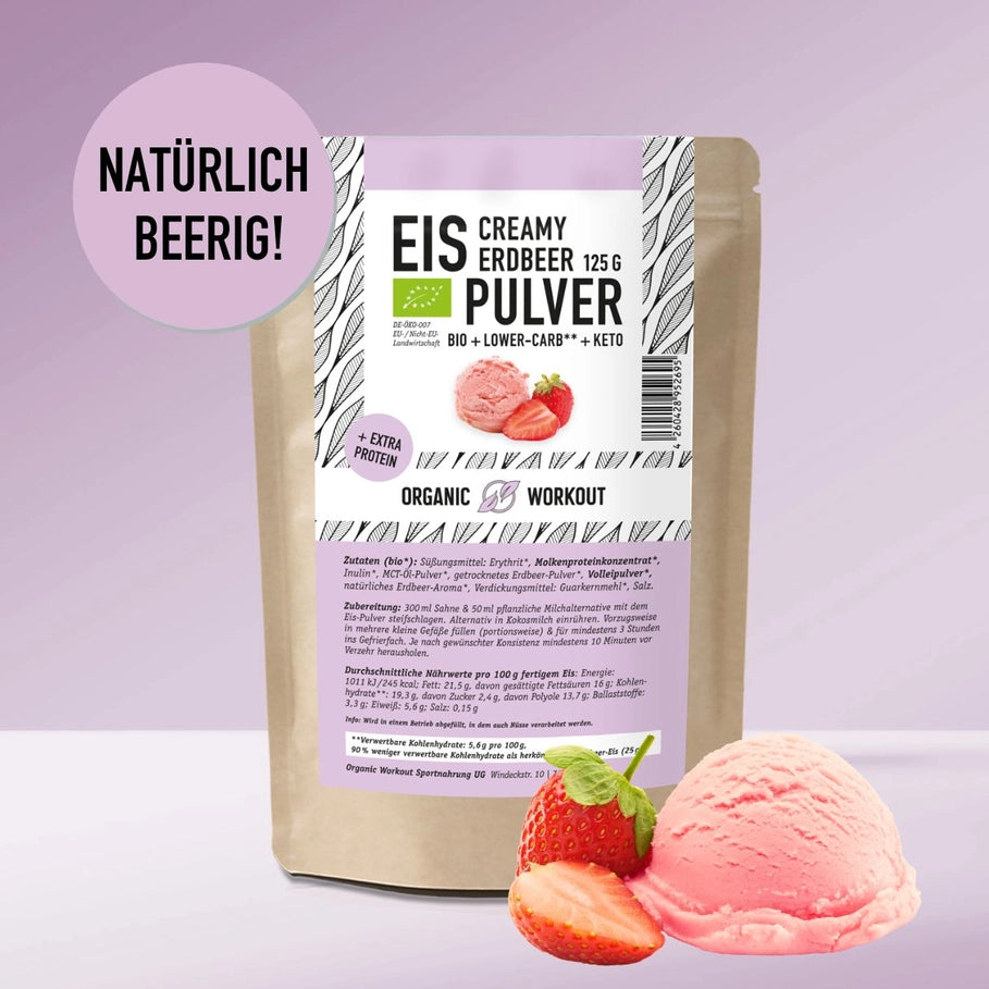 Strawberry Ice Cream Power - Organic Workout