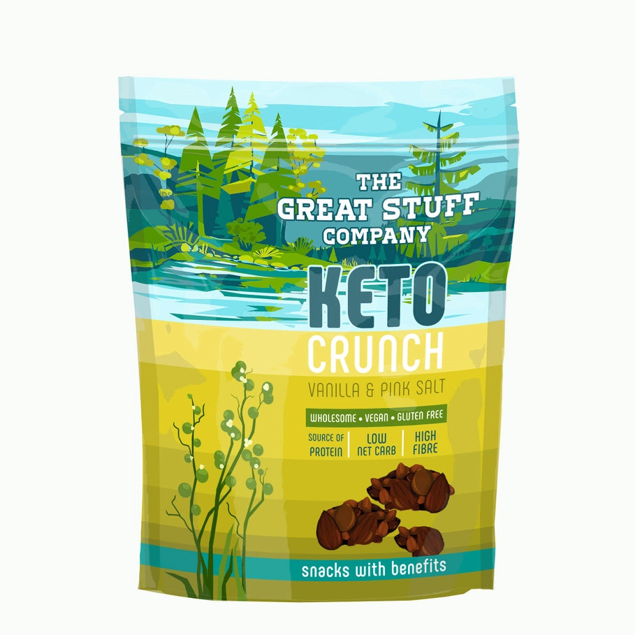 Keto Crunch - Vanilla Choc Salt & Almonds - The Great Stuff Company