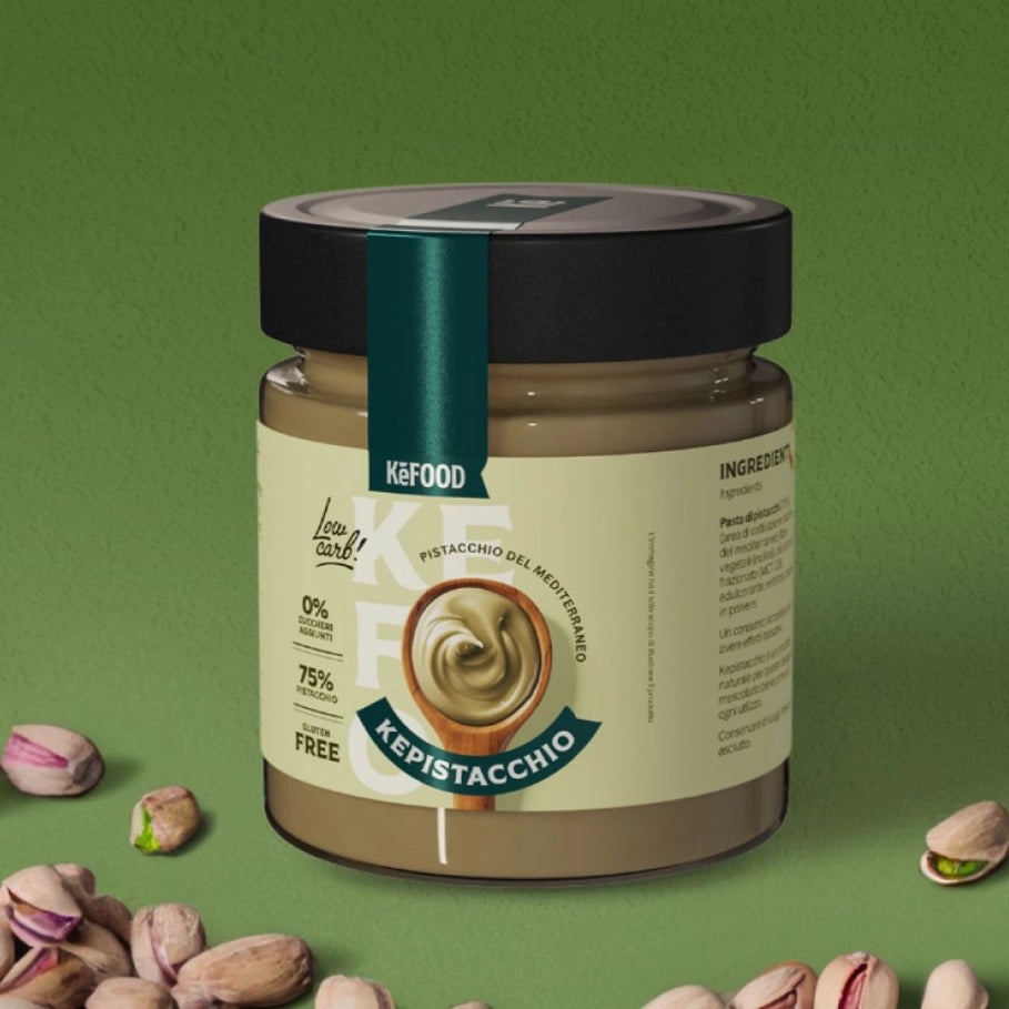 Kefood - Pistachio and Cocoa Spreadable Cream Without Sugar