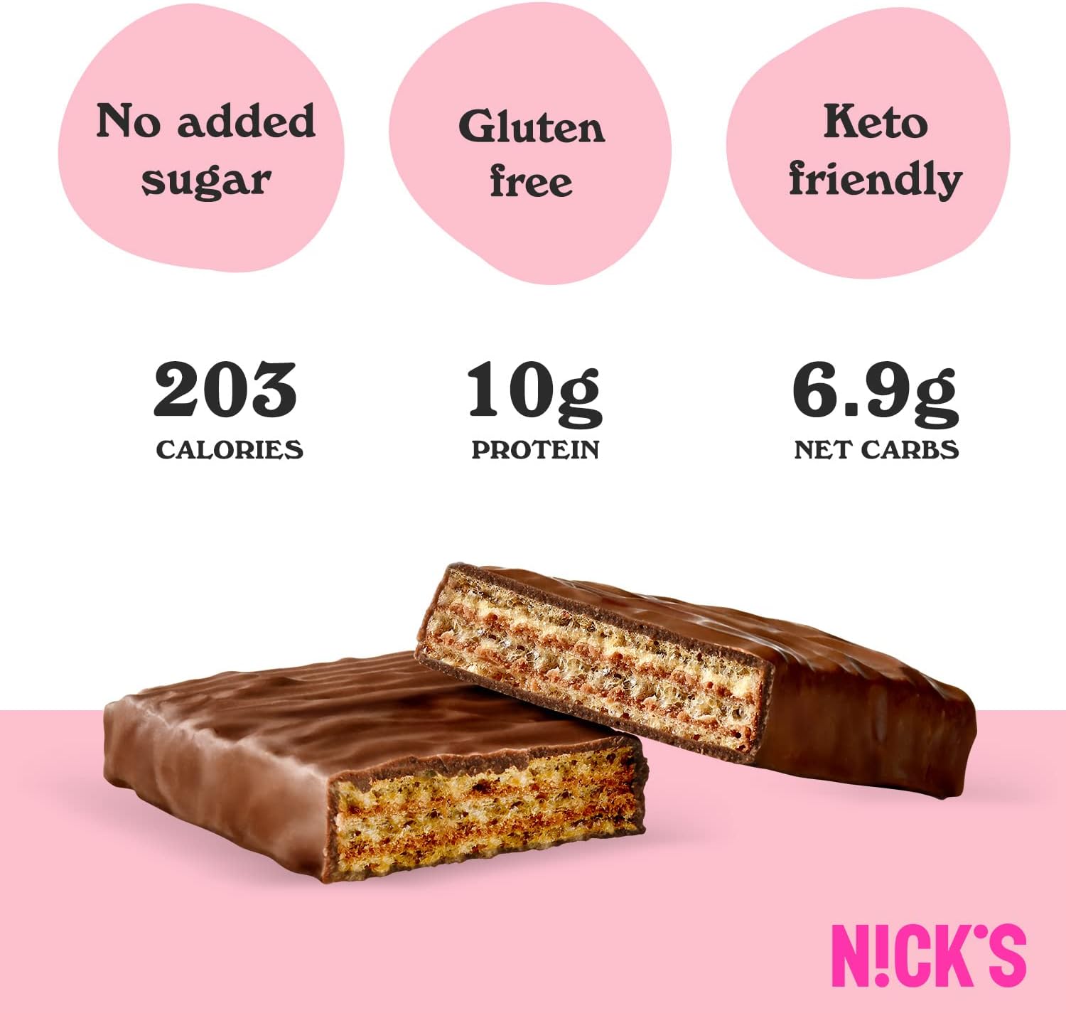 NICK'S - Protein Wafer Bars Orange