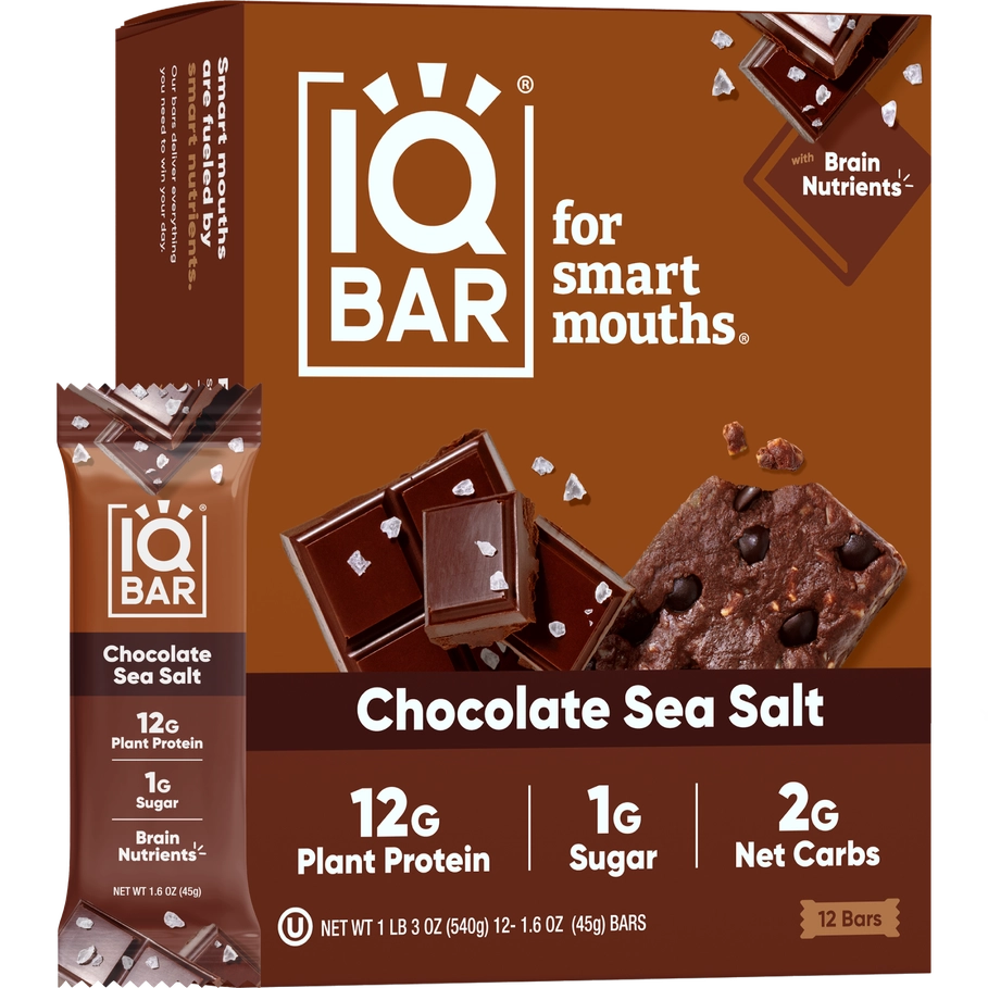 IQ Bar - Keto Chocolate Sea Salt Bar