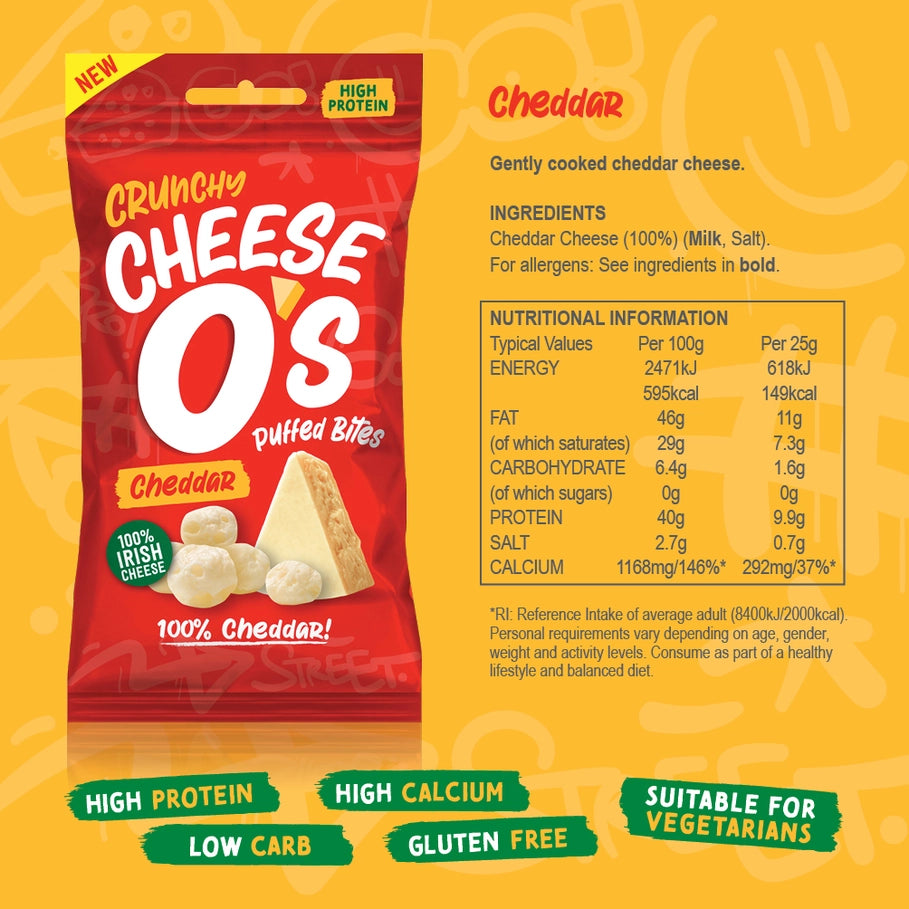 Cheese O's Puffed Cheese – Cheddar 