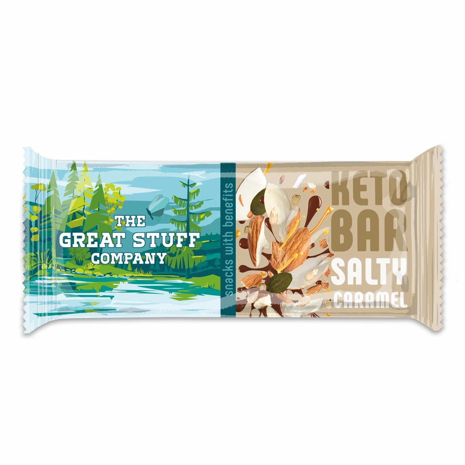 Baked Keto Bar - Salty Caramel - The Great Stuff Company