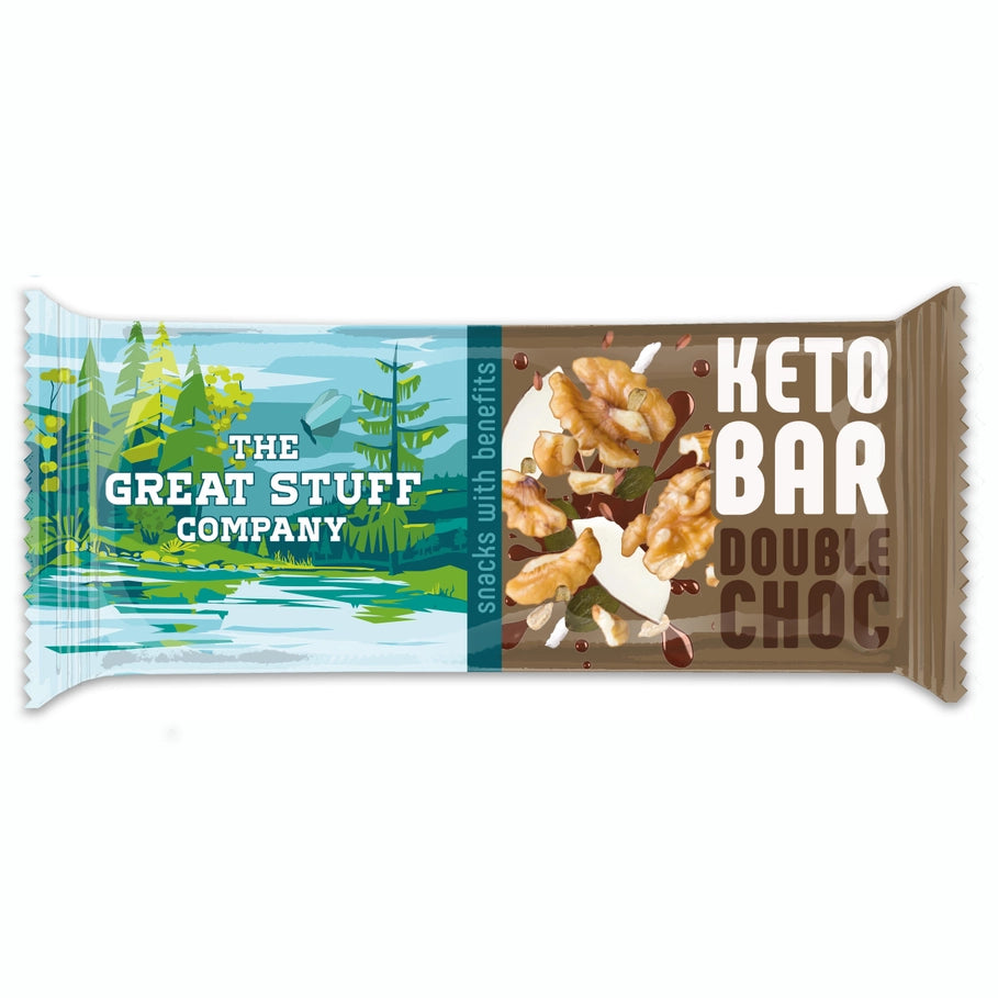 Baked Keto Bar - Walnut & Cocoa - The Great Stuff Company