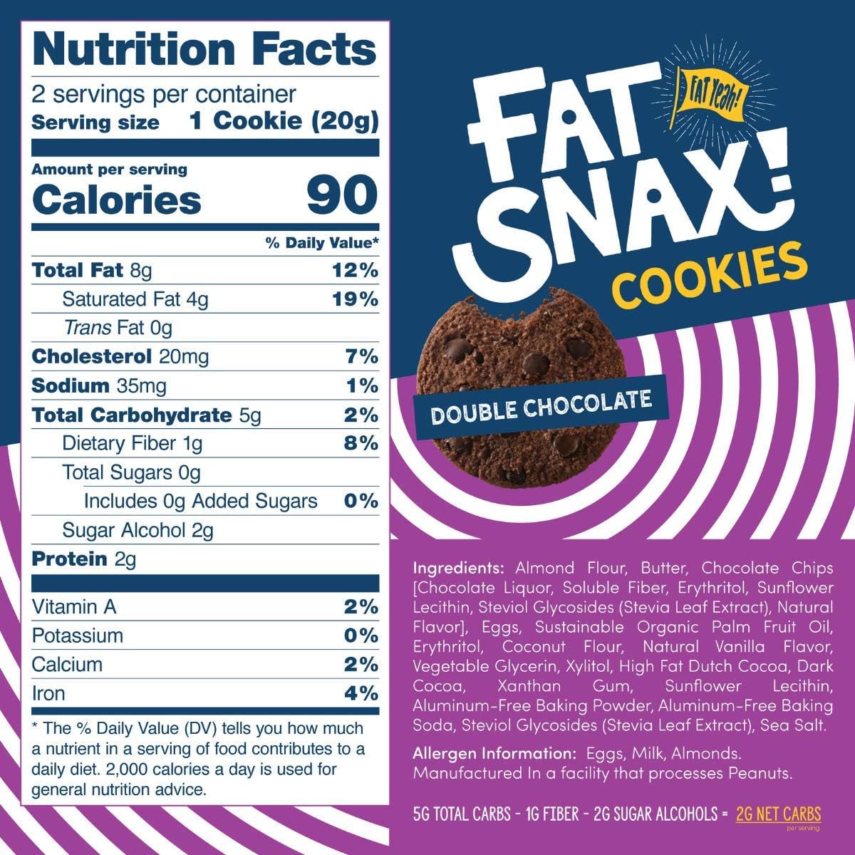 Fat Snax Cookies – Doppelte Schokolade