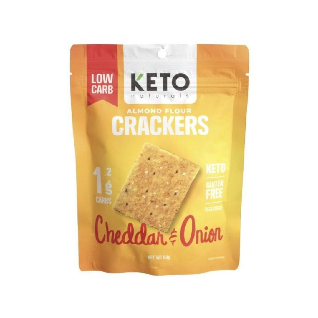 Keto Almond Crackers - Cheddar & Onion