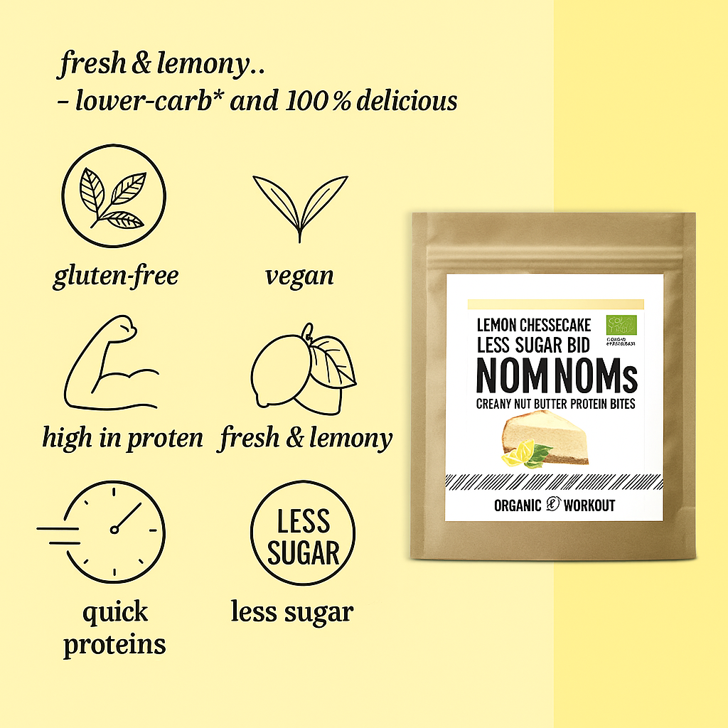 LIMITED EDITION Lemon Cheesecake Protein Bites - Organic Workout