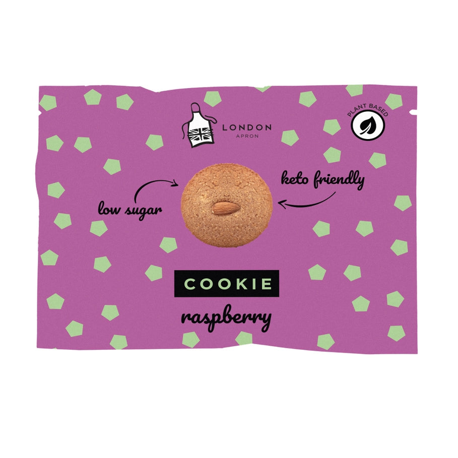 London Apron keto raspberry cookie
