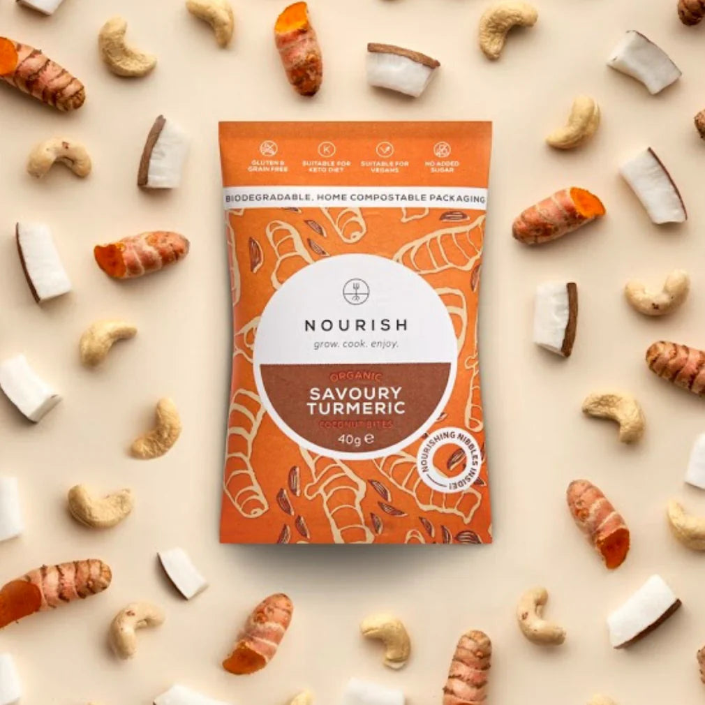 Nourish - Organic Savoury Turmeric Coconut Bites