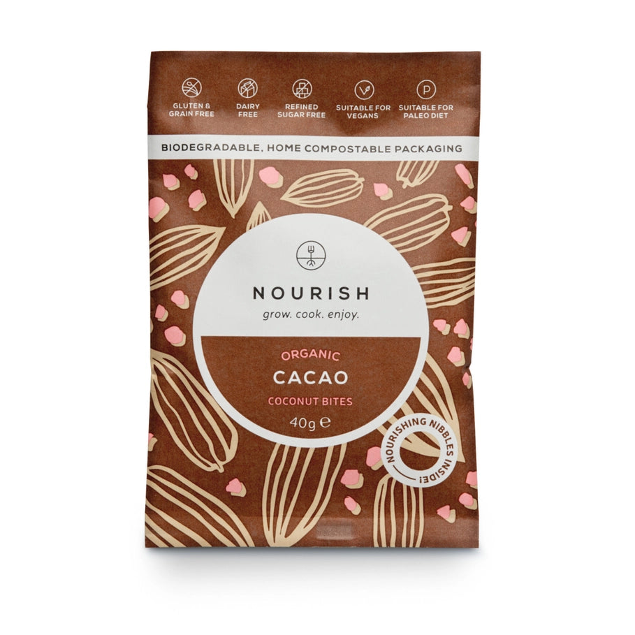 Nourish – Bio-Kakao-Kokosnuss-Häppchen