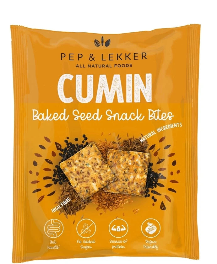 Pep & Lekker - Cumin Baked Seed Snack Bites