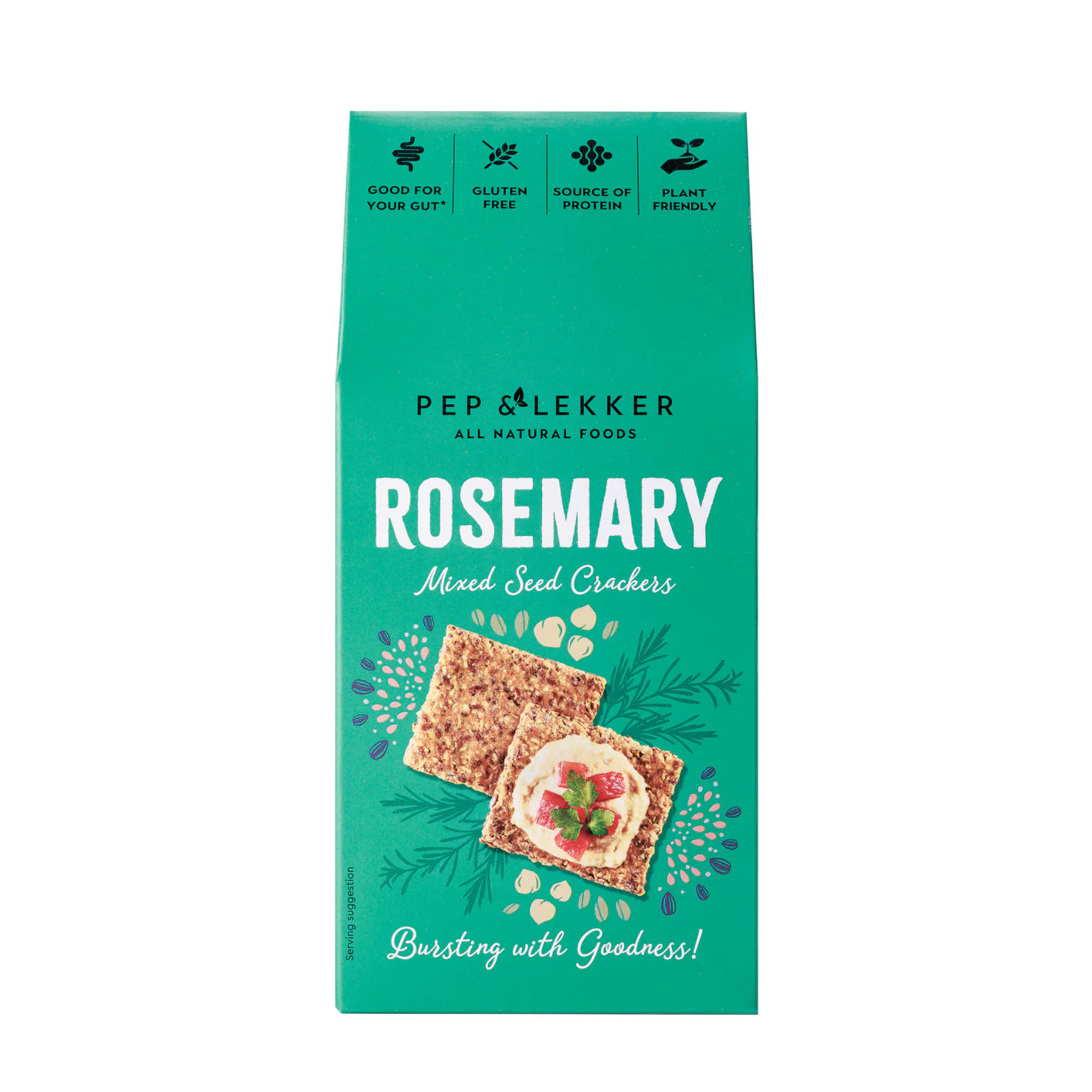 Pep & Lekker - Rosemary Mixed Seed Crackers