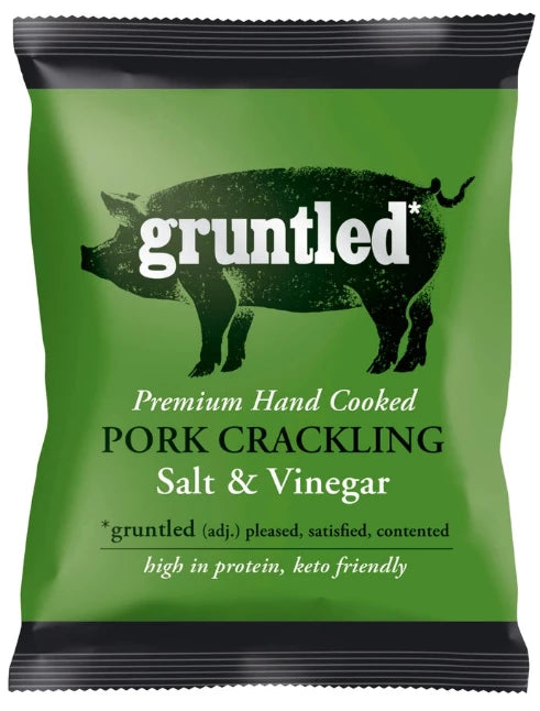 Gruntled Premium Pork Crackling - Salt and Vinegar