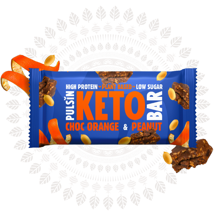 Pulsin - Orange Choc and Peanut Keto Bar