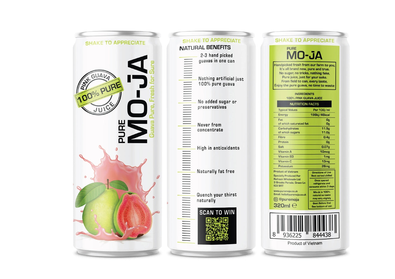 Pure Mo-Ja - 100% Pure Pink Guava Juice