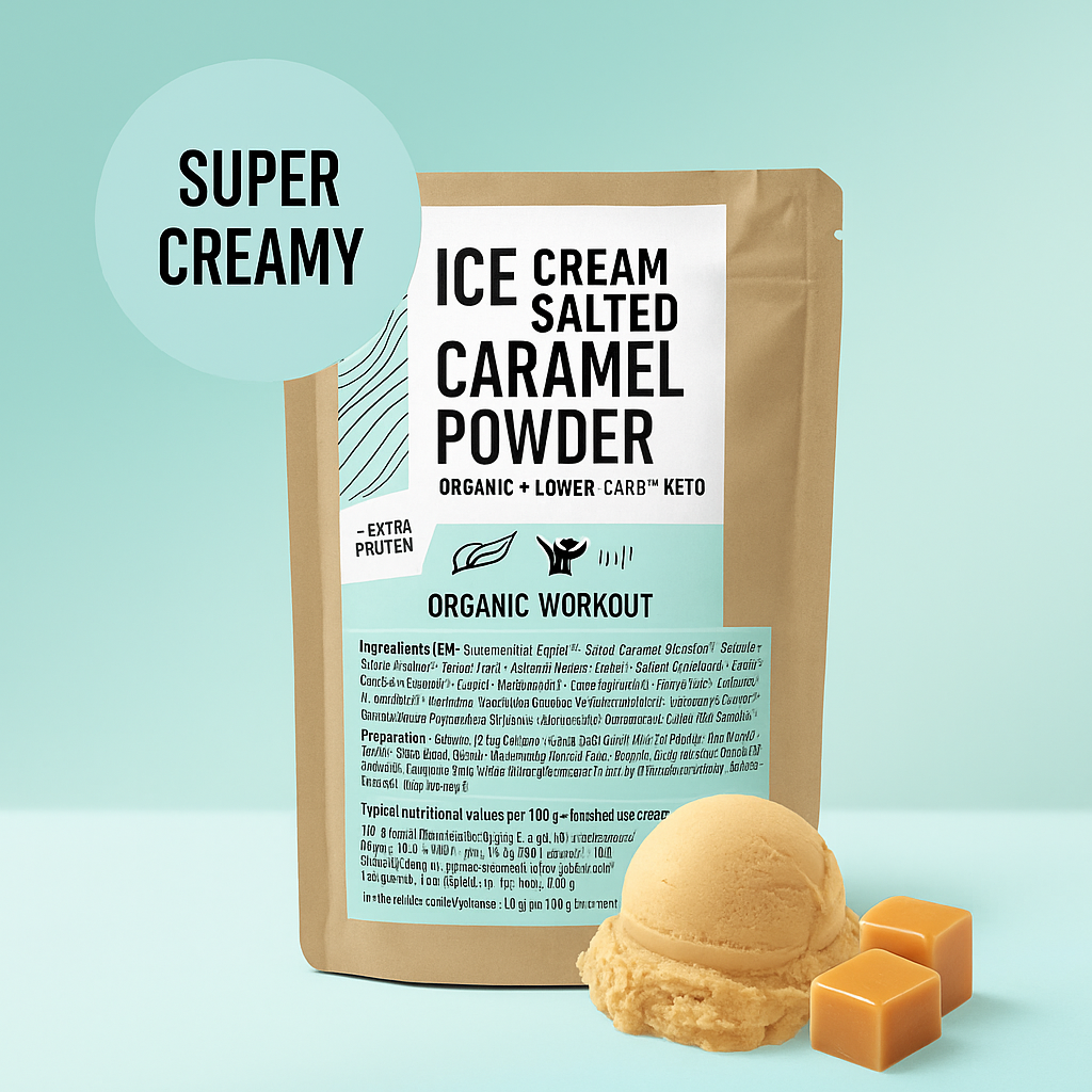 Salted Caramel Keto-Friendly Ice Cream - Organic Workout
