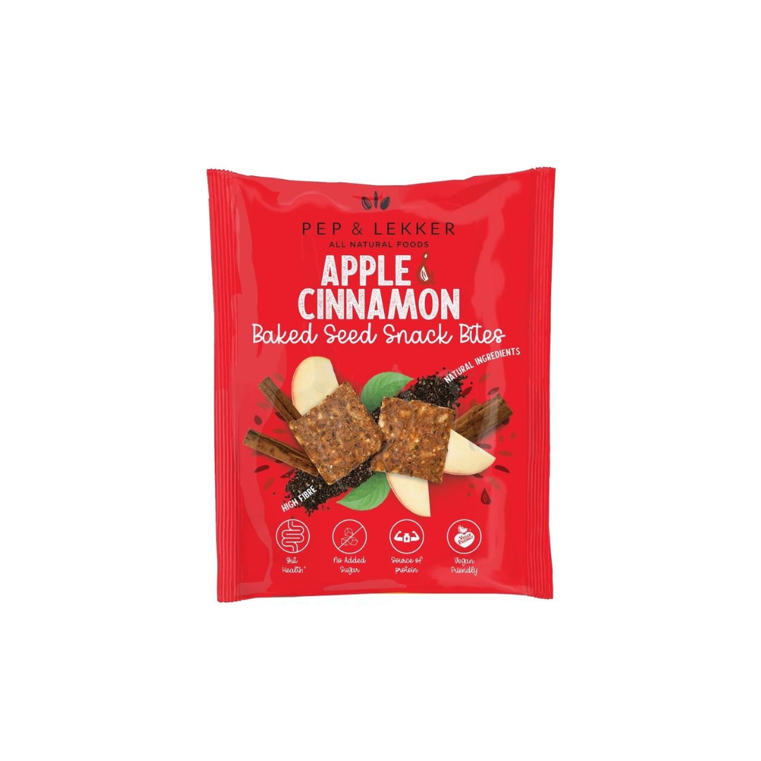 Pep & Lekker - Apple & Cinnamon Baked Seed Snack Bites