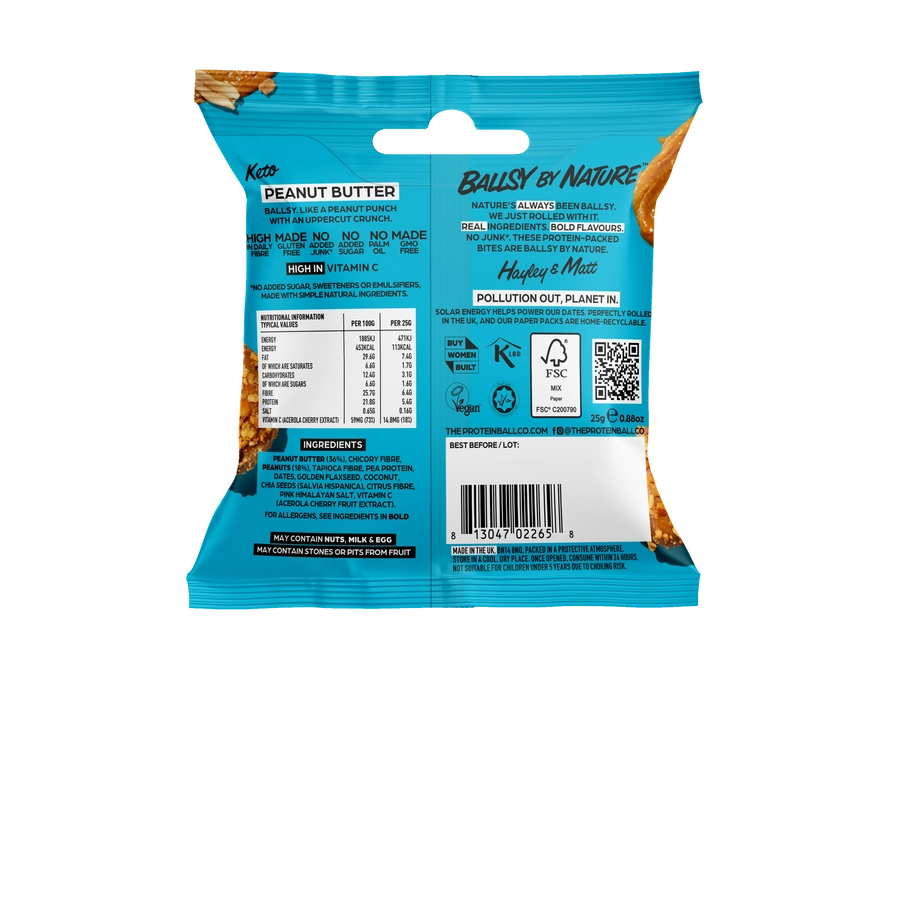 The Protein Ball Salted Caramel KETO balls