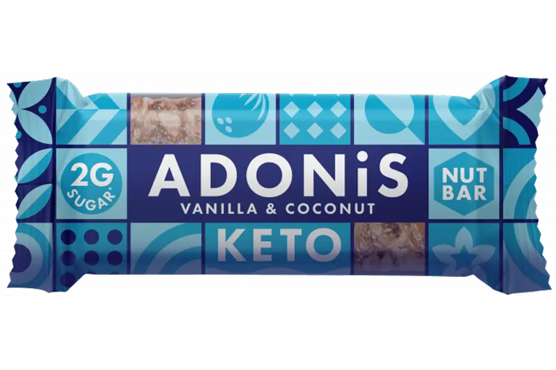 Vanilla & Coconut Keto Nut Bar - Adonis