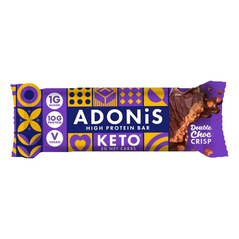 Double Choc Crisp Keto Protein Bar - Adonis