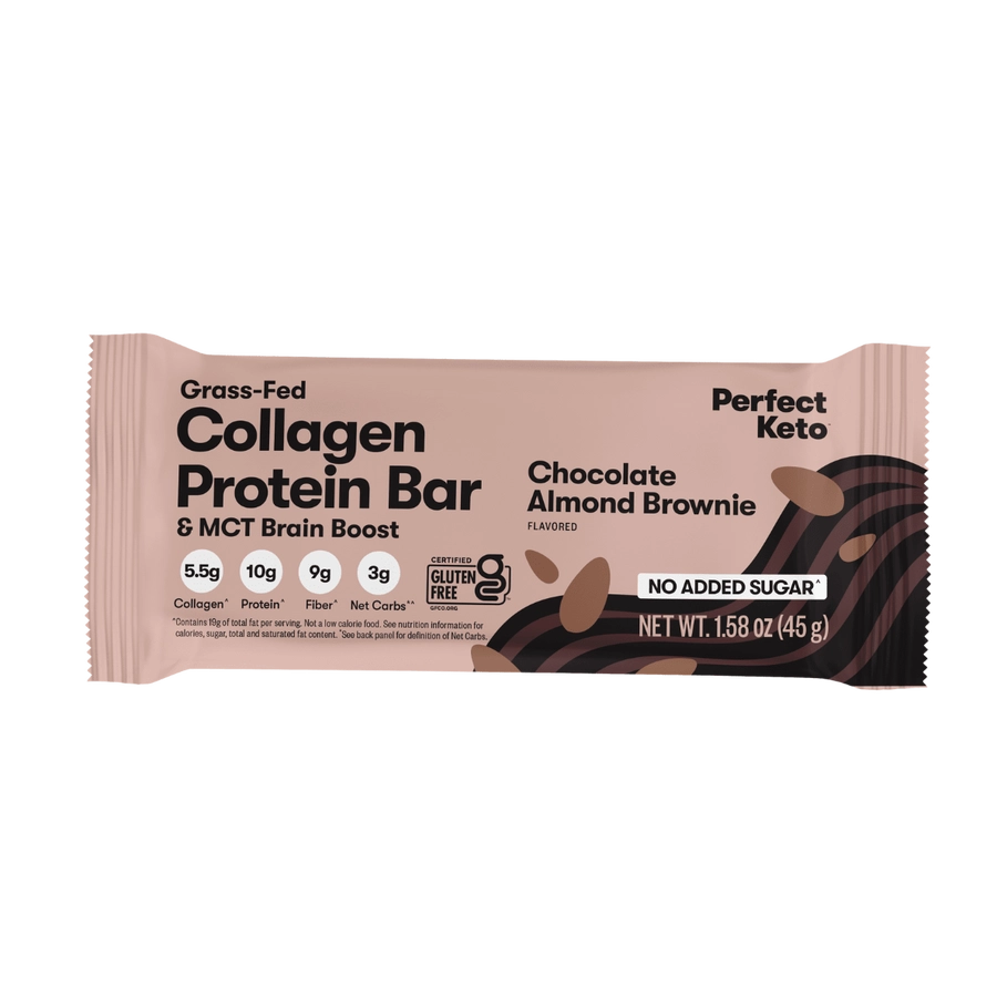 Perfect Keto - Almond Butter Brownie Collagen Bar