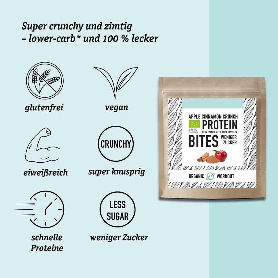 Apple Cinnamon Crunch Bites - Organic Workout