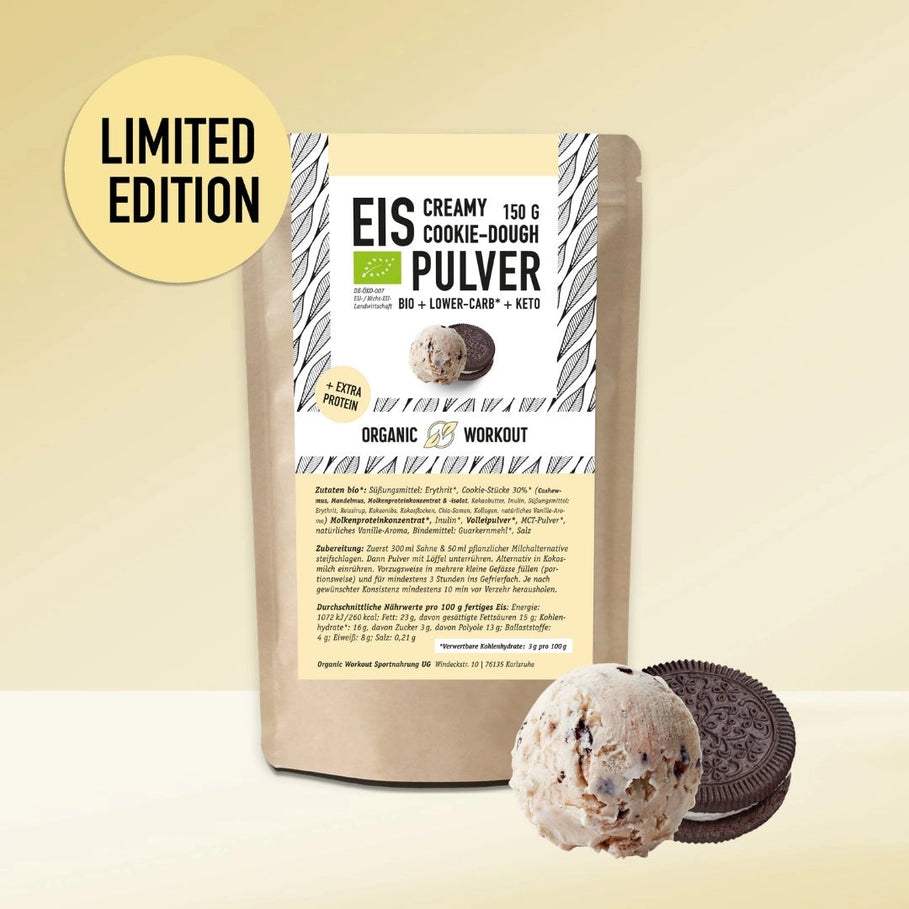 Creamy Cookie-Dough Ice Cream Powder - Organic Workout