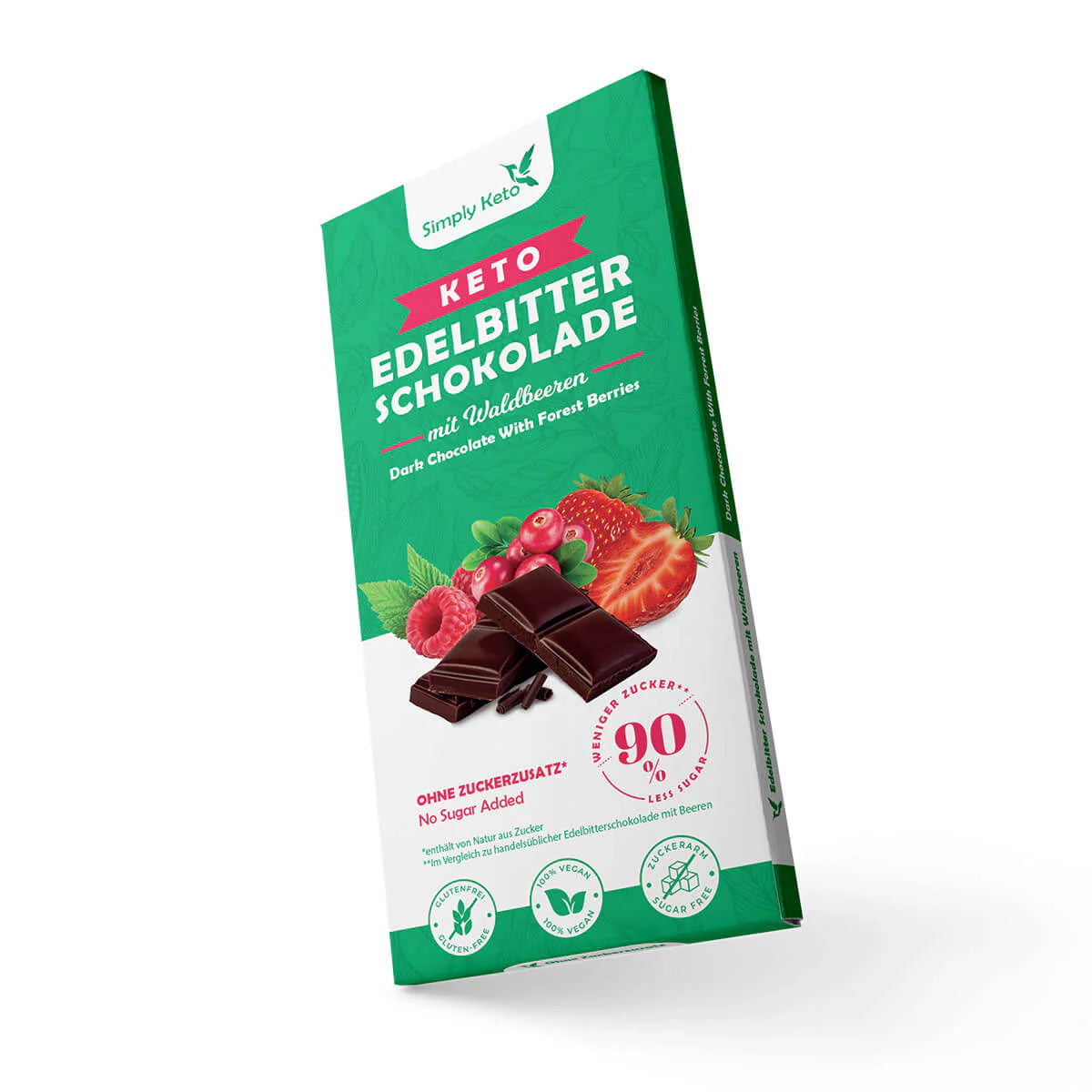 Simply Keto - Keto Dark Chocolate Bar with Wild Berries