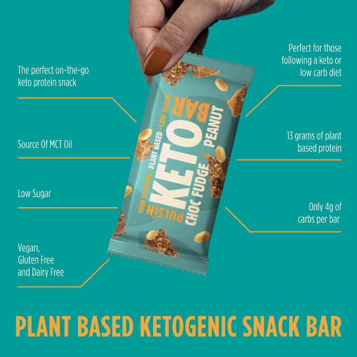 Pulsin Keto Bar - Choc Fudge & Peanut